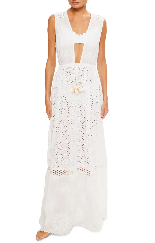 Ramy Brook - Paxton Maxi Coverup Dress - White sold by Jessie Boutique