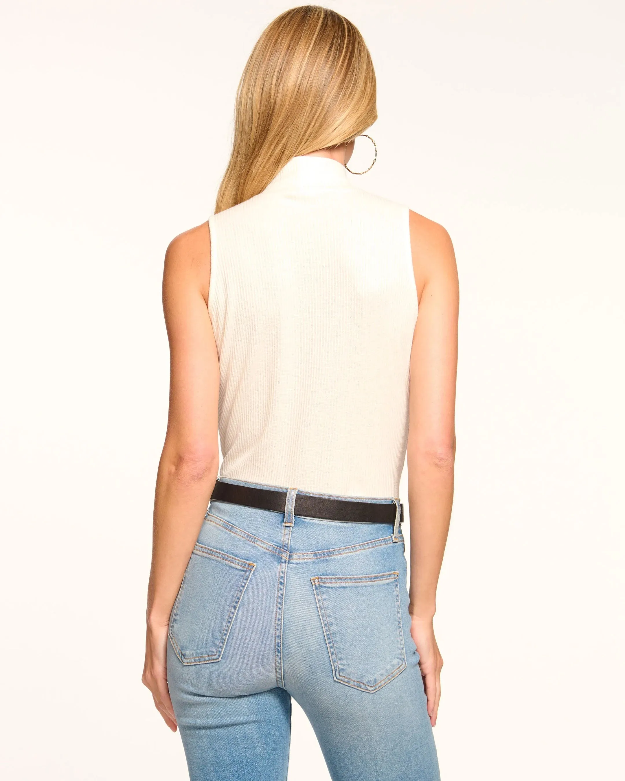 Ramy Brook - Jasmin Rib Knit Tank Top - Ivory sold by Jessie Boutique product image thumbnail 3