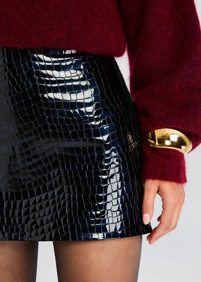 Retrofete - Camila Leather Skirt - Night Sky sold by Jessie Boutique product image thumbnail 2