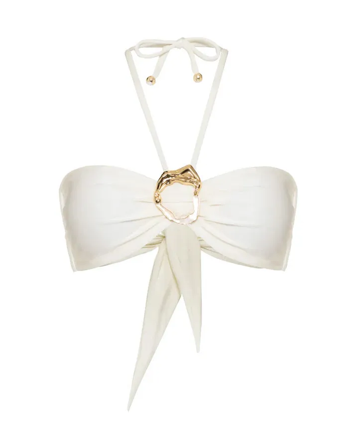 Patbo - Jersey Sands Stone Bikini Top - Off White sold by Jessie Boutique product image thumbnail 2
