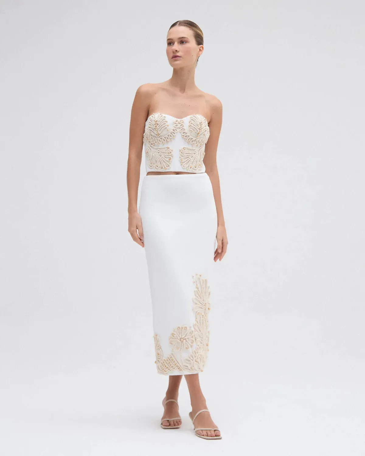 Patbo - Dune Knit Skirt - Off White sold by Jessie Boutique product image thumbnail 2