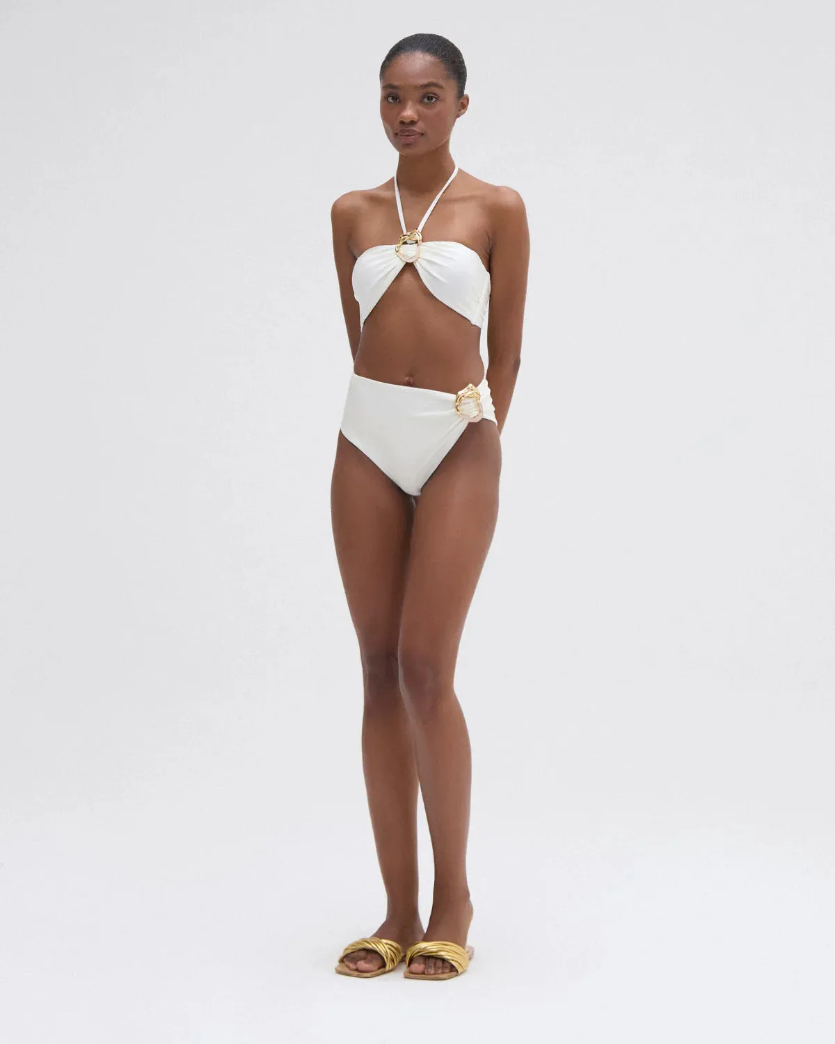 Patbo - Jersey Sands Stone Bikini Bottom - Off White sold by Jessie Boutique product image thumbnail 3