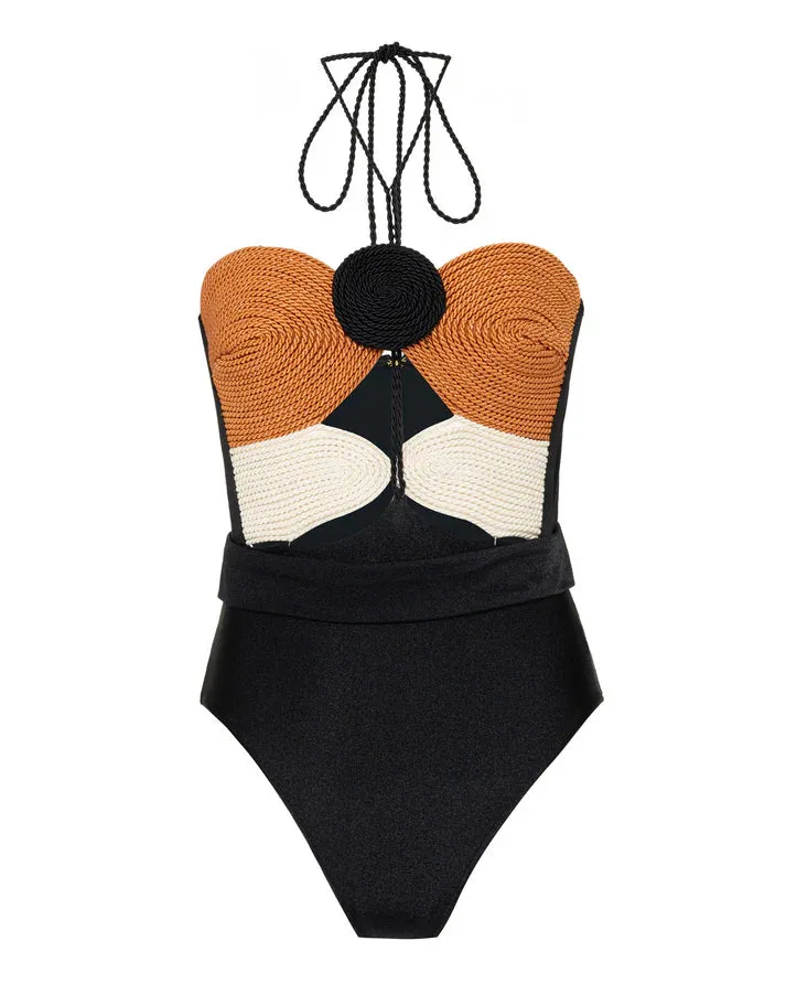 Patbo - Jersey Sands Braided Bodysuit - Black sold by Jessie Boutique product image thumbnail 4