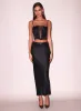 Fleur Du Mal - Silk and Bouquet Lace Corset Top - Black sold by Jessie Boutique