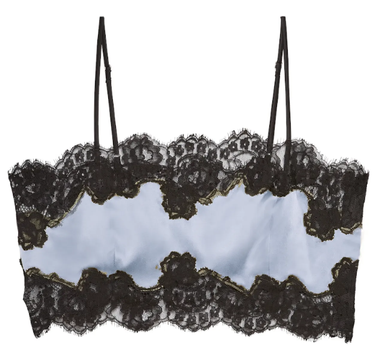 Fleur Du Mal - Silk & Lace Bandeau Top - Cloud sold by Jessie Boutique product image thumbnail 3
