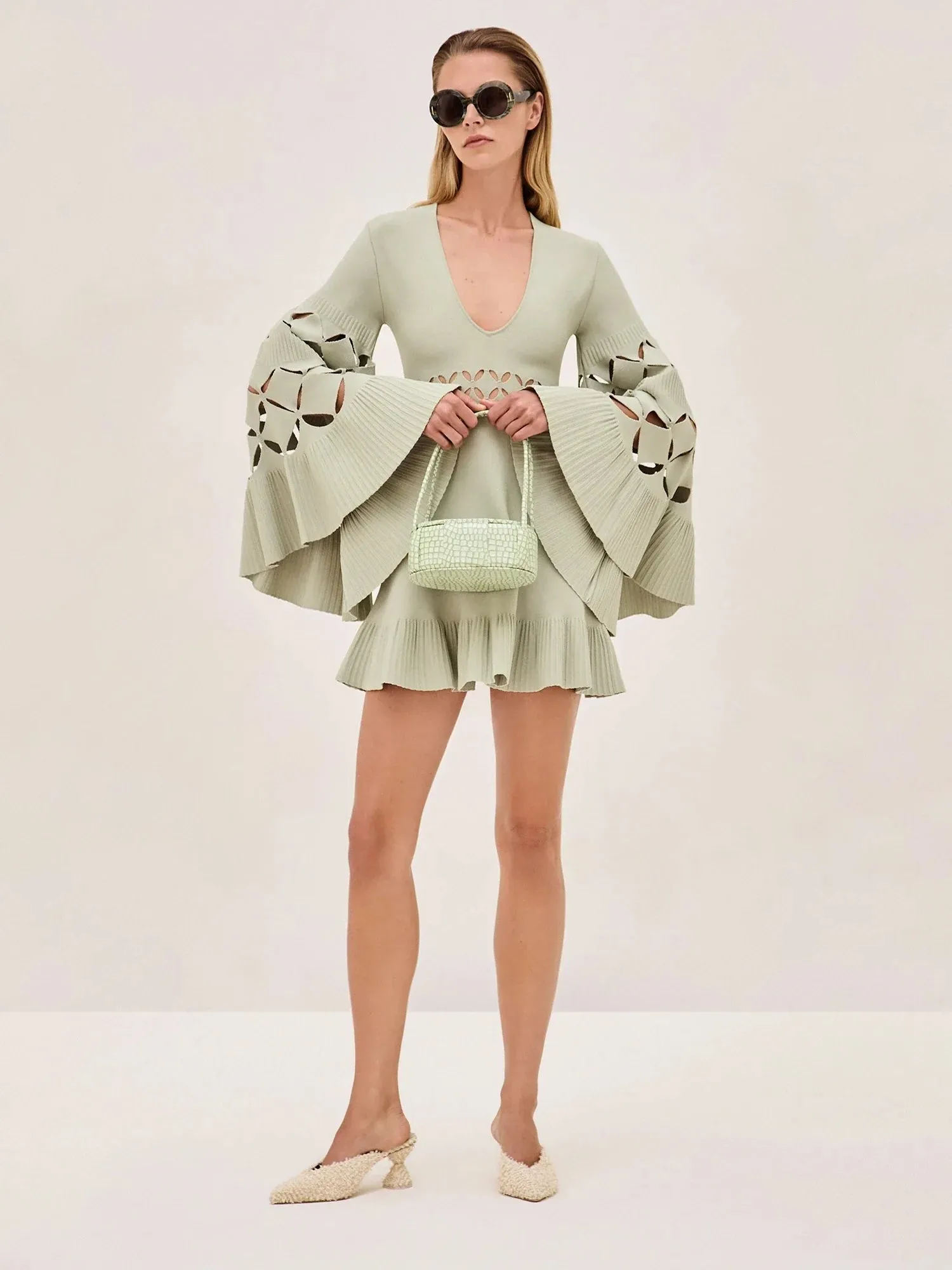 Alexis - Linden Mini Dress - Sage sold by Jessie Boutique