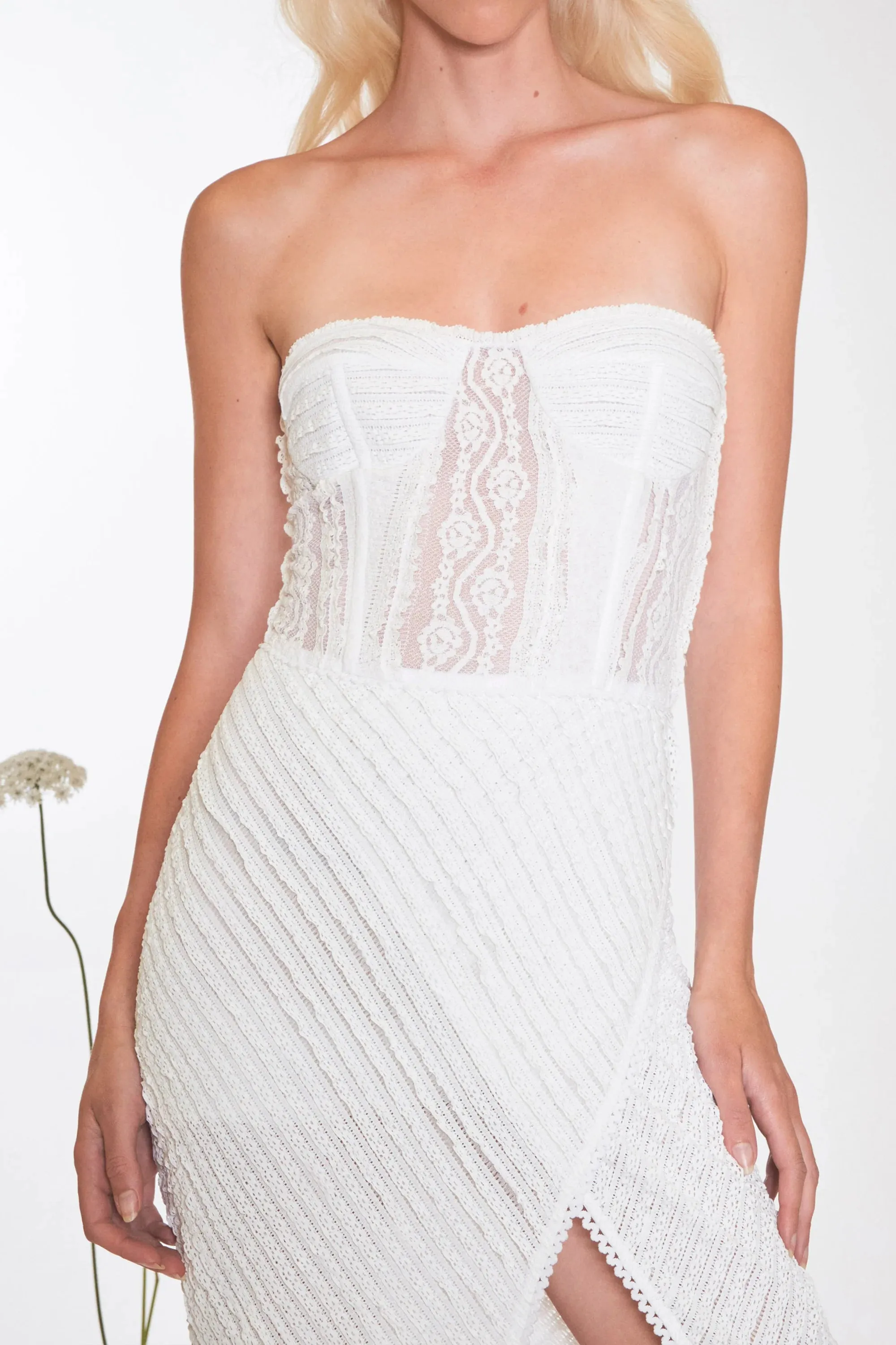 Charo Ruiz - Fae Long Dress - White sold by Jessie Boutique product image thumbnail 2