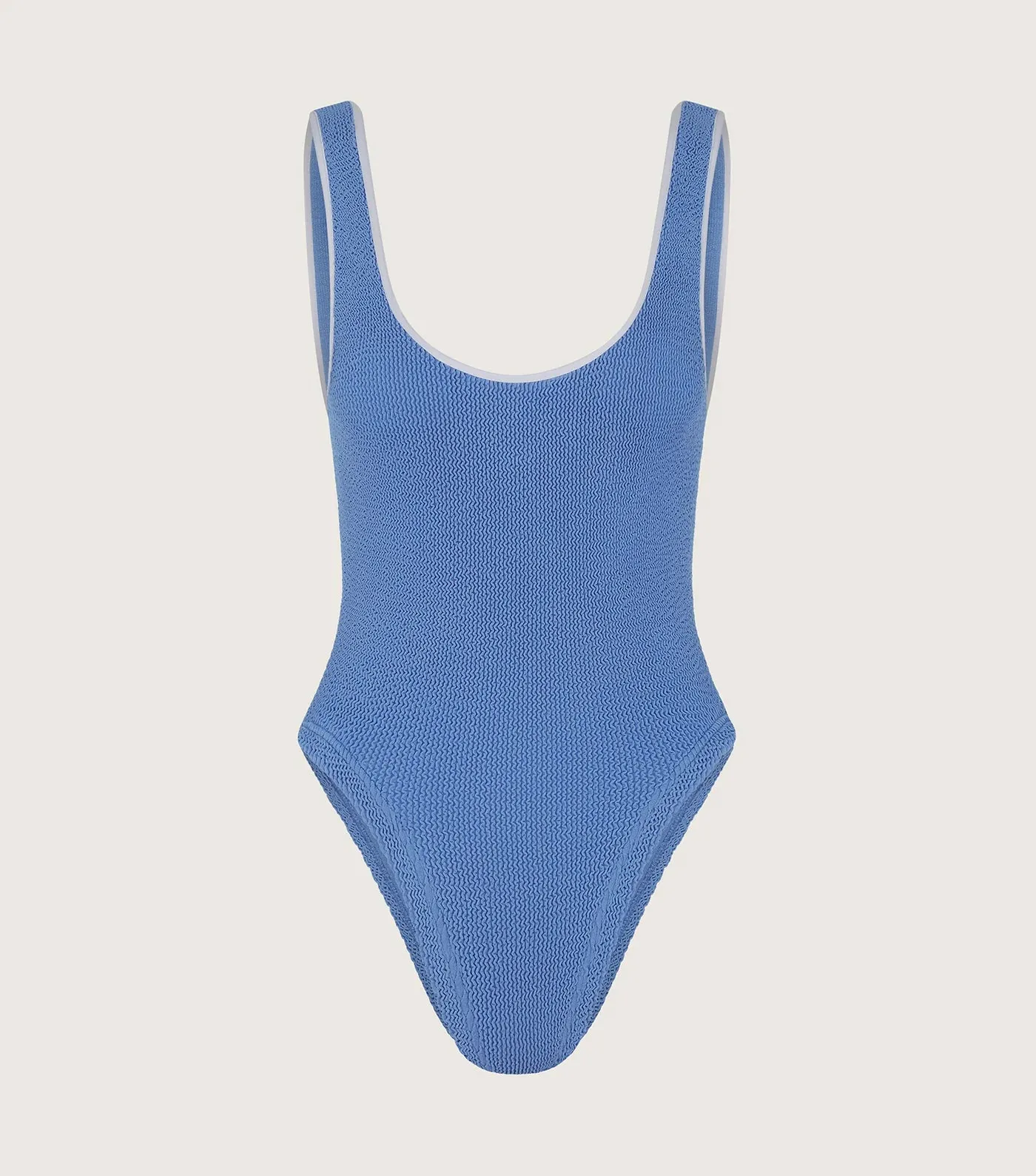 Hunza G - Faye Swim - Cornflower/White sold by Jessie Boutique product image thumbnail 4
