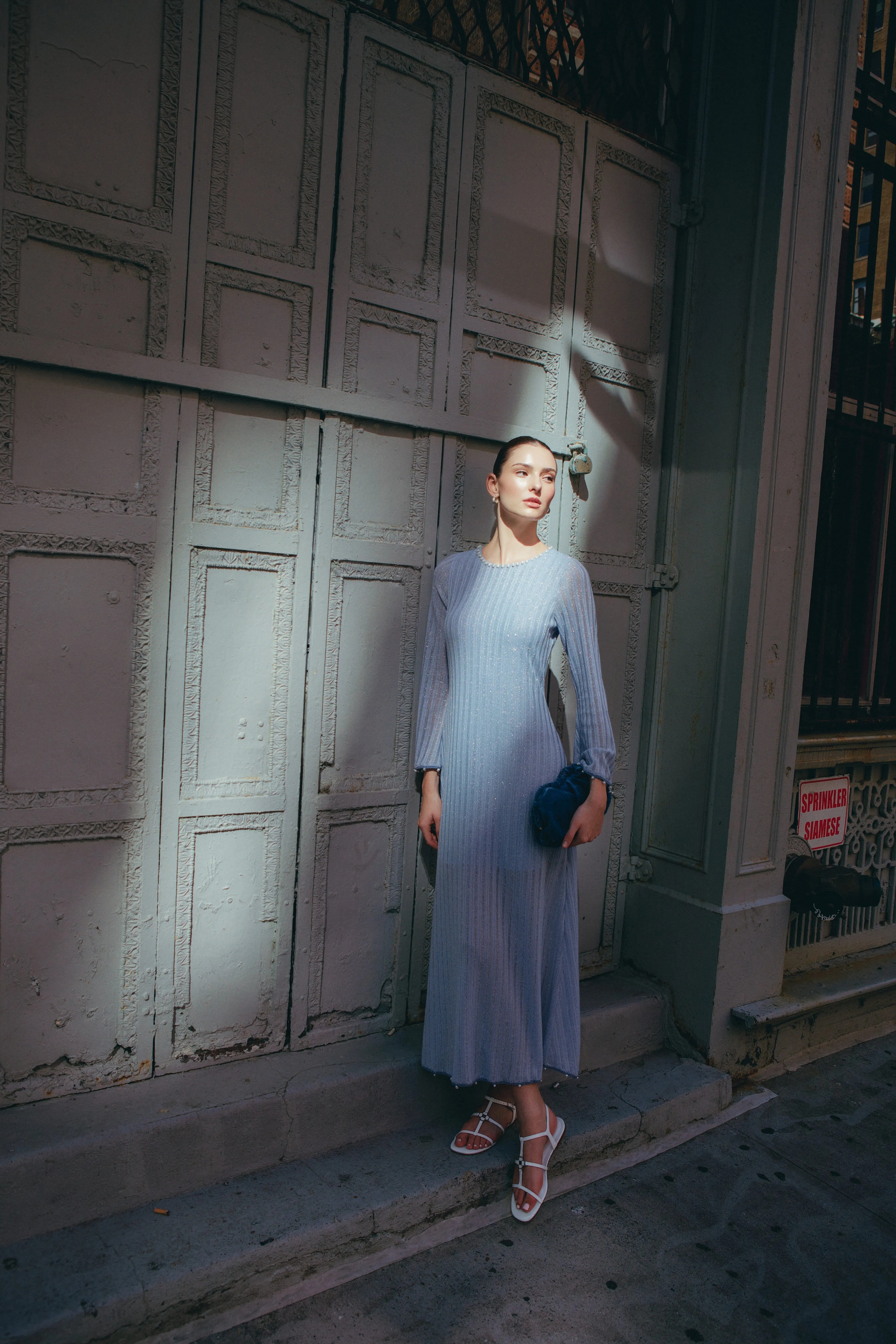 Waimari - Elia Maxi Dress - Silver sold by Jessie Boutique