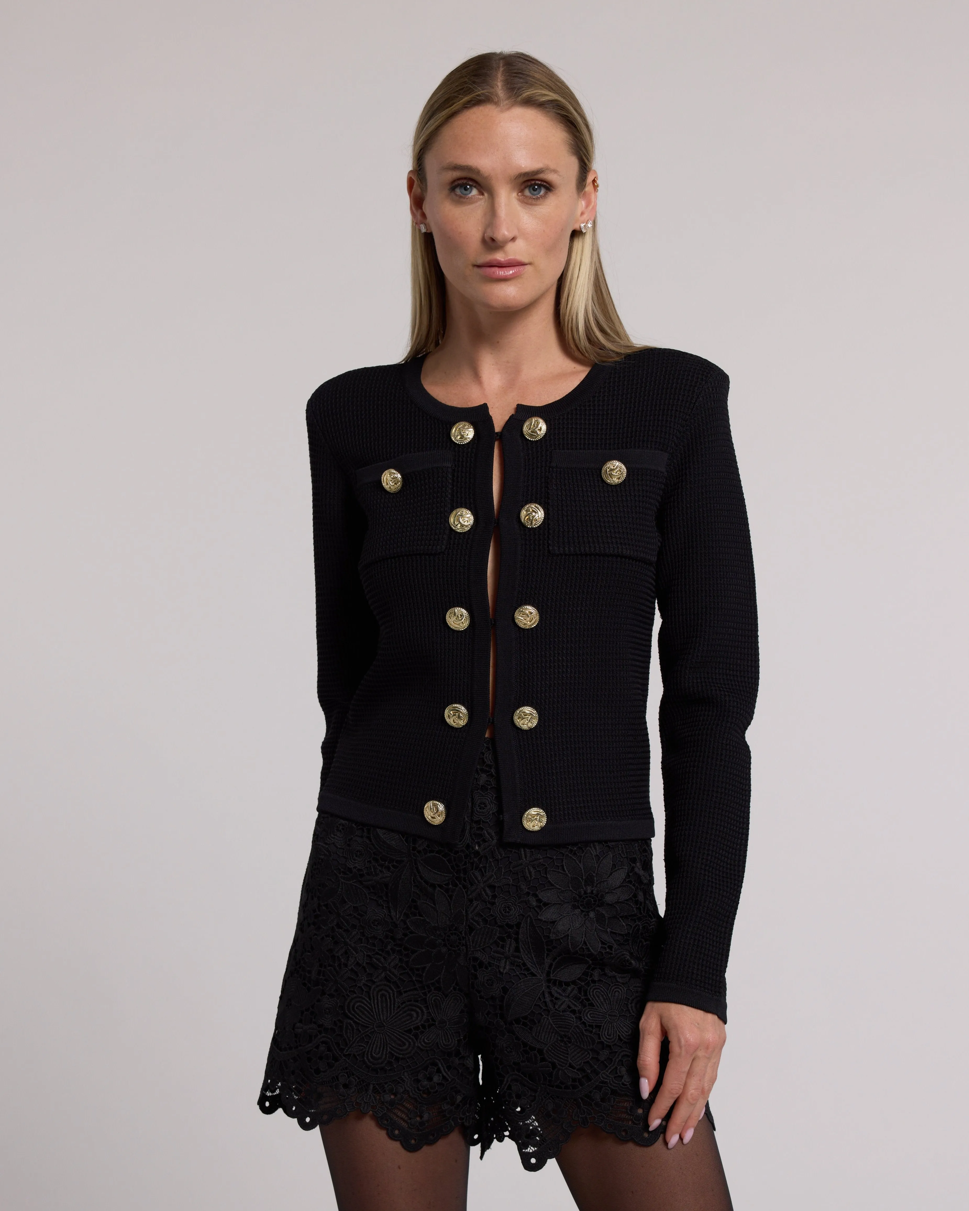 Generation love - Cypress Knit Cardigan - Black sold by Jessie Boutique