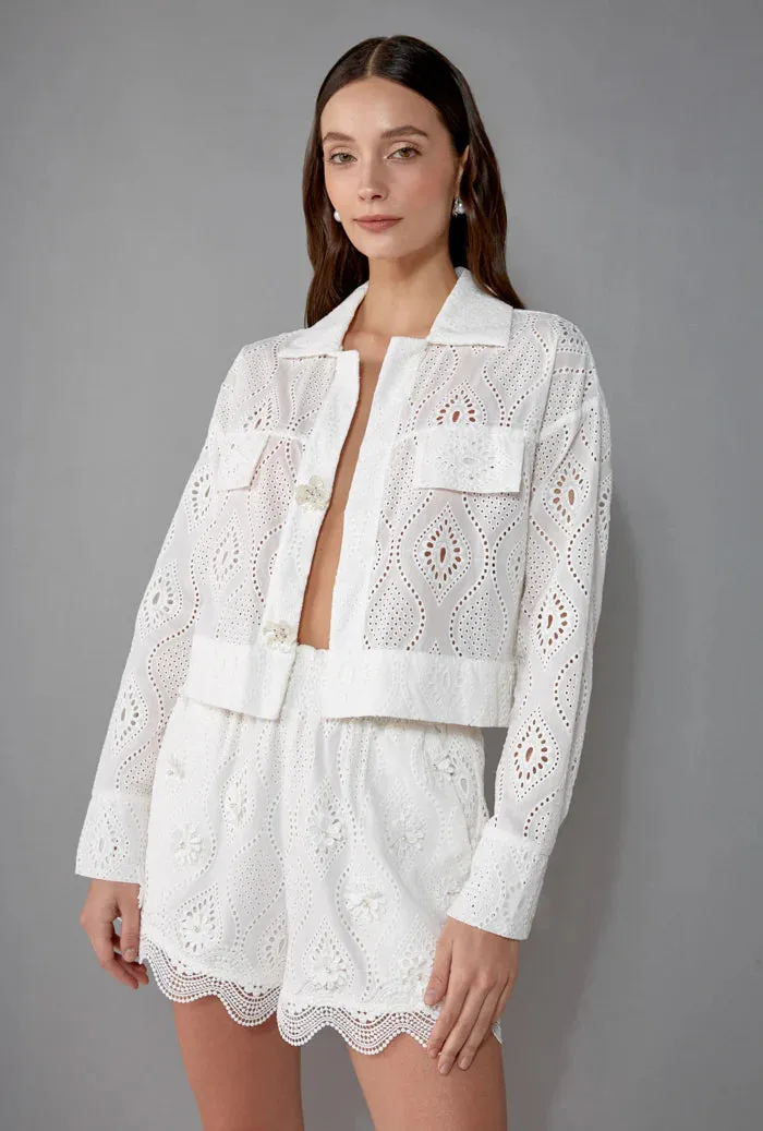 Waimari - Selina Jacket - White sold by Jessie Boutique