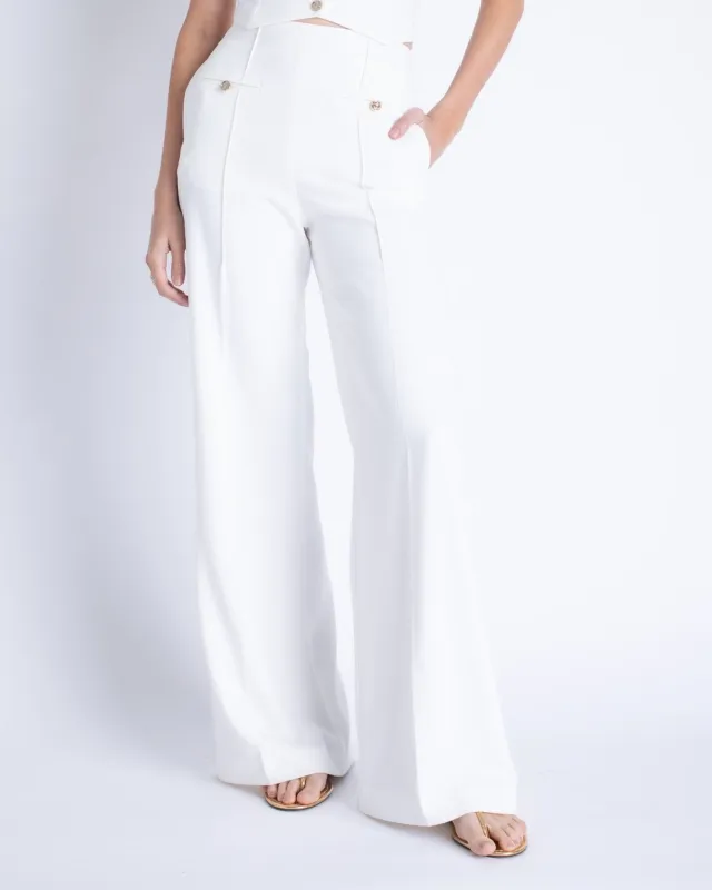 Karina Grimaldi - Remi Trouser - White sold by Jessie Boutique