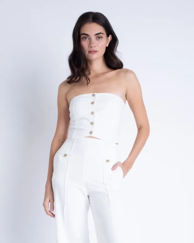 Karina Grimaldi - Remi Top - White sold by Jessie Boutique