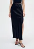 Enza Costa - Satin Bias Skirt - Black sold by Jessie Boutique
