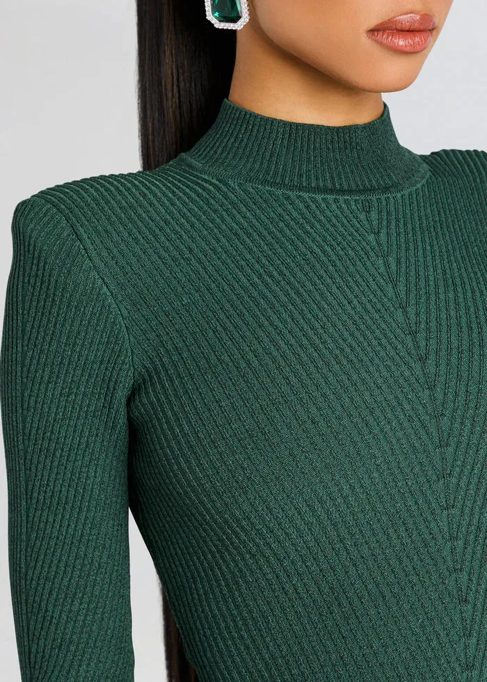 Retrofete - Sydonie Knit Dress - Metallic Pine sold by Jessie Boutique product image thumbnail 2