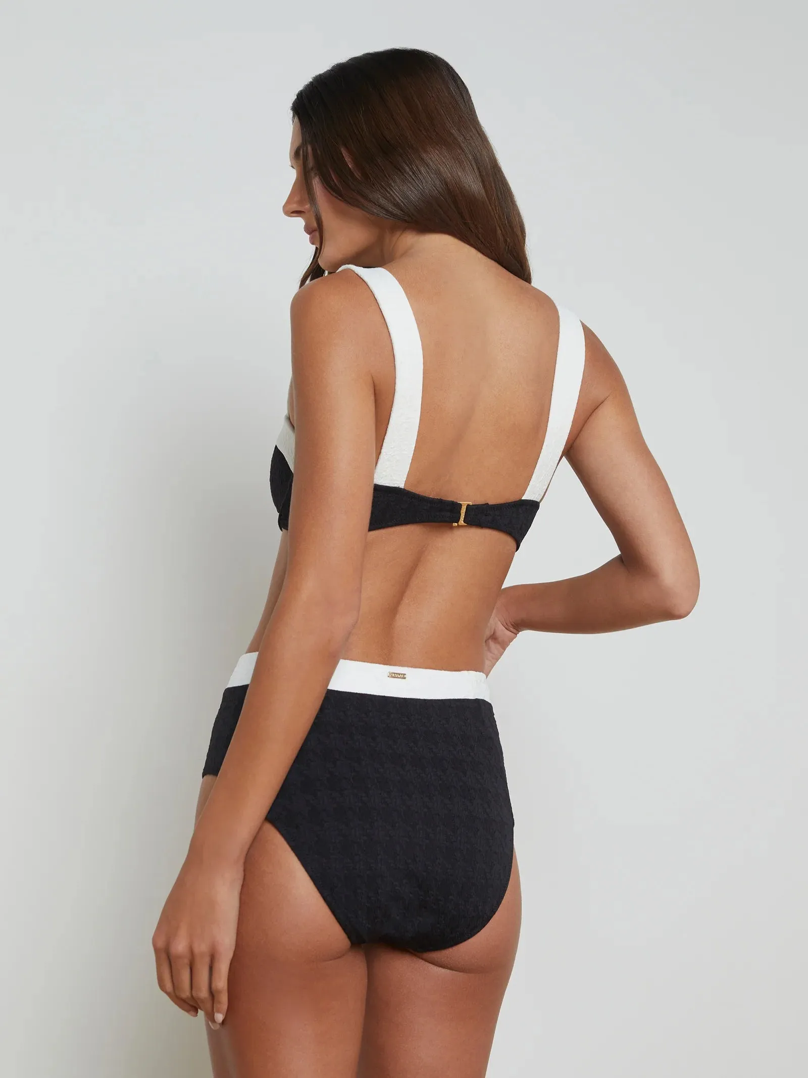 L'agence - Alexandria Colorblock Bikini Top - Black sold by Jessie Boutique product image thumbnail 5