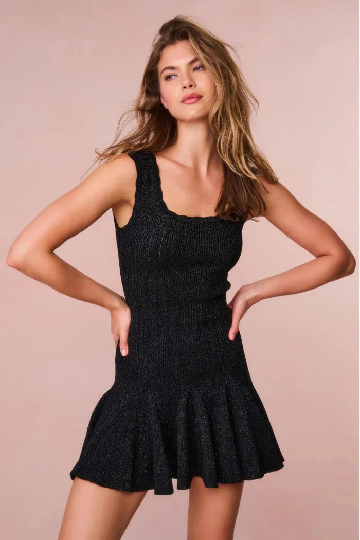 Loveshackfancy - Maryanne Knit Mini Dress - Black sold by Jessie Boutique product image thumbnail 2