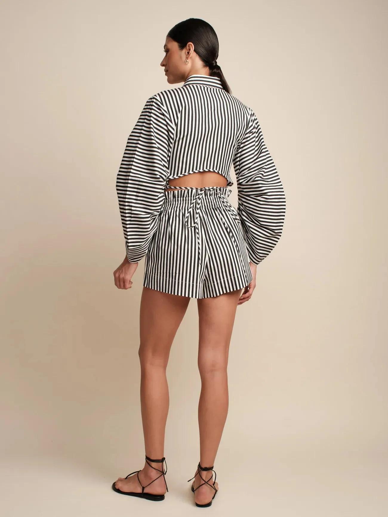 Hevron - Raquel Top - Black and White Stripe sold by Jessie Boutique product image thumbnail 3