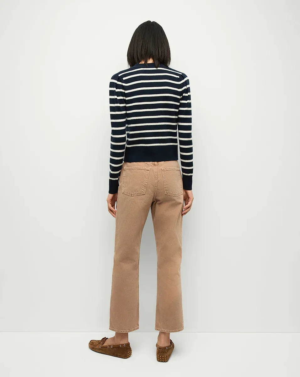 Veronica Beard - Solene Cashmere Striped Cardigan - Navy/Ivory sold by Jessie Boutique product image thumbnail 3