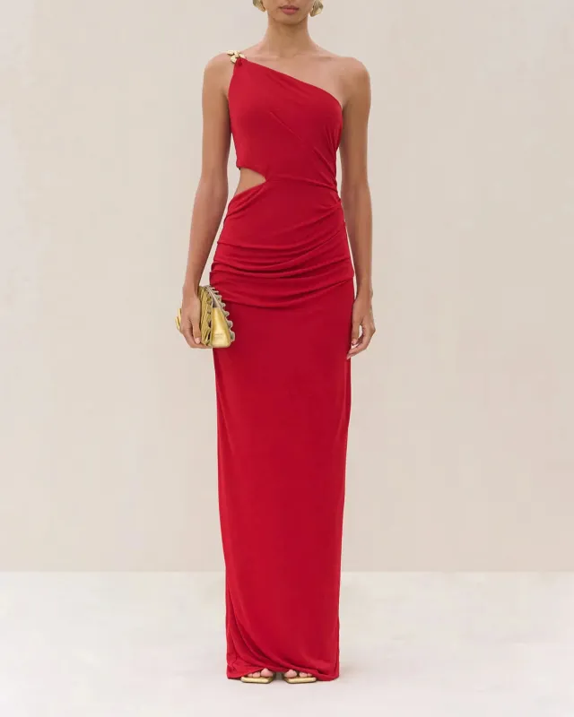 Cult Gaia - Cobie Gown - Merlot sold by Jessie Boutique