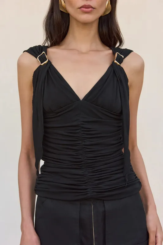 Cult Gaia - Talisa Top - Black sold by Jessie Boutique