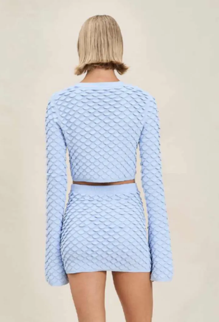 Devon Windsor - Vittoria Cropped Cardigan - Icy sold by Jessie Boutique product image thumbnail 2