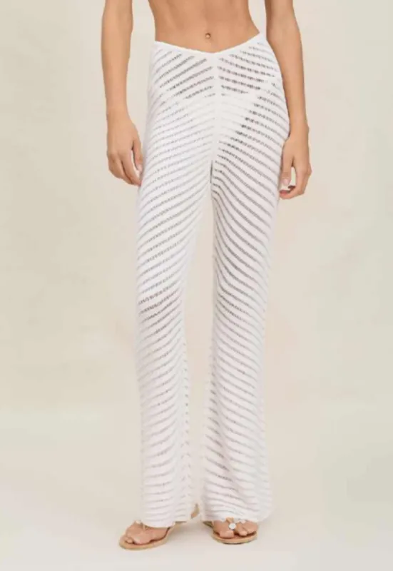 Devon Windsor - Camille Pant - Ivory sold by Jessie Boutique