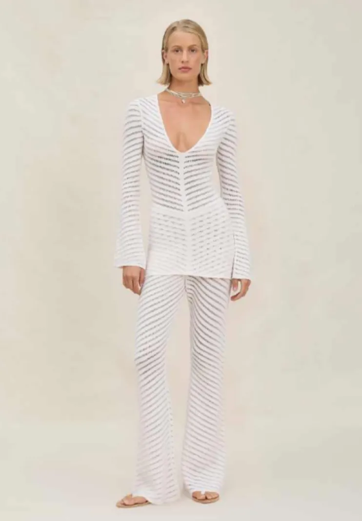 Devon Windsor - Cindy Tunic - Ivory sold by Jessie Boutique