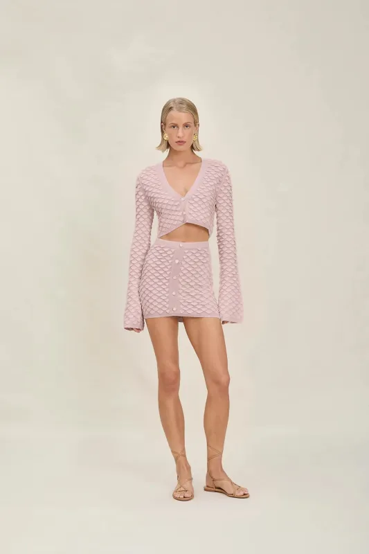 Devon Windsor - Vittoria Cropped Cardigan - Rosette sold by Jessie Boutique
