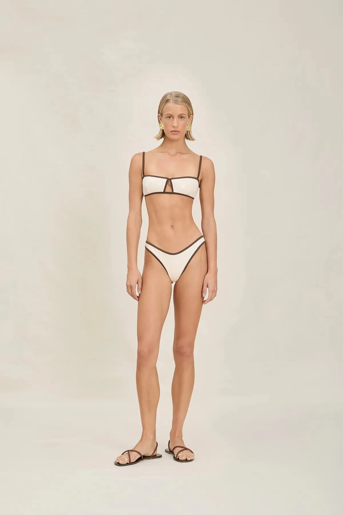 Devon Windsor - Annie Bottom - Cream Sequin sold by Jessie Boutique product image thumbnail 2