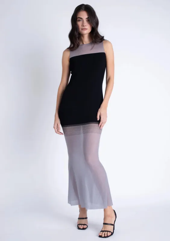 Karina Grimaldi - Renata Knit Maxi Dress - Black sold by Jessie Boutique