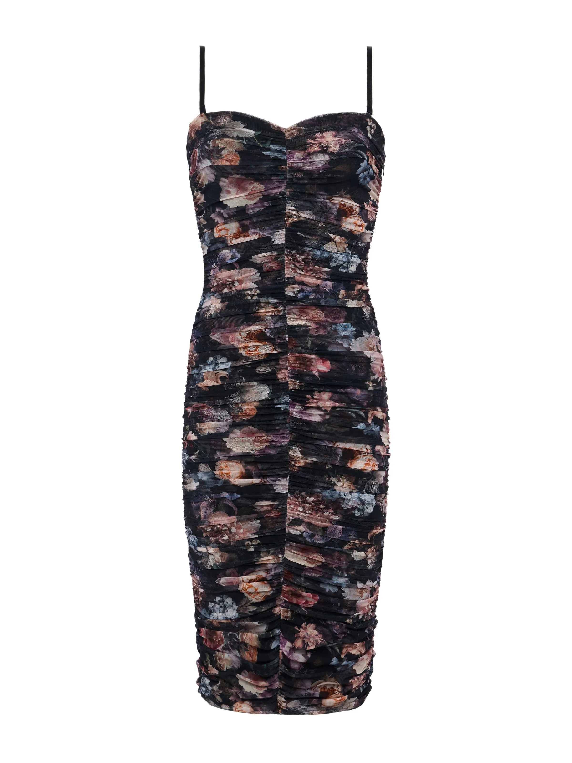 L’agence - Caprice Dress - Black Lack Multi Vintage Oil Flower sold by Jessie Boutique product image thumbnail 4