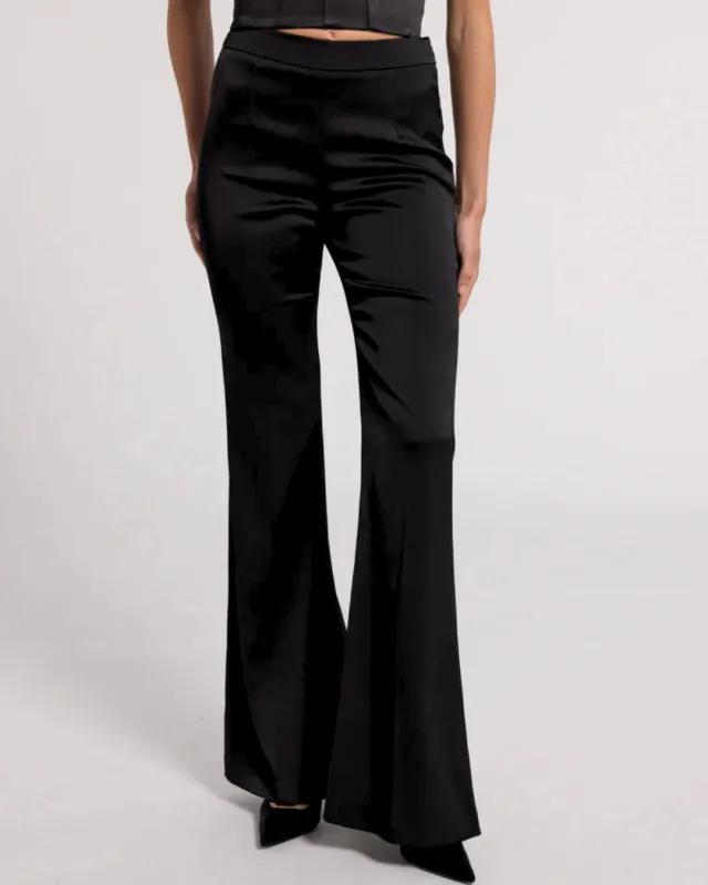 Generation love - Wesley Satin Pants - Black sold by Jessie Boutique