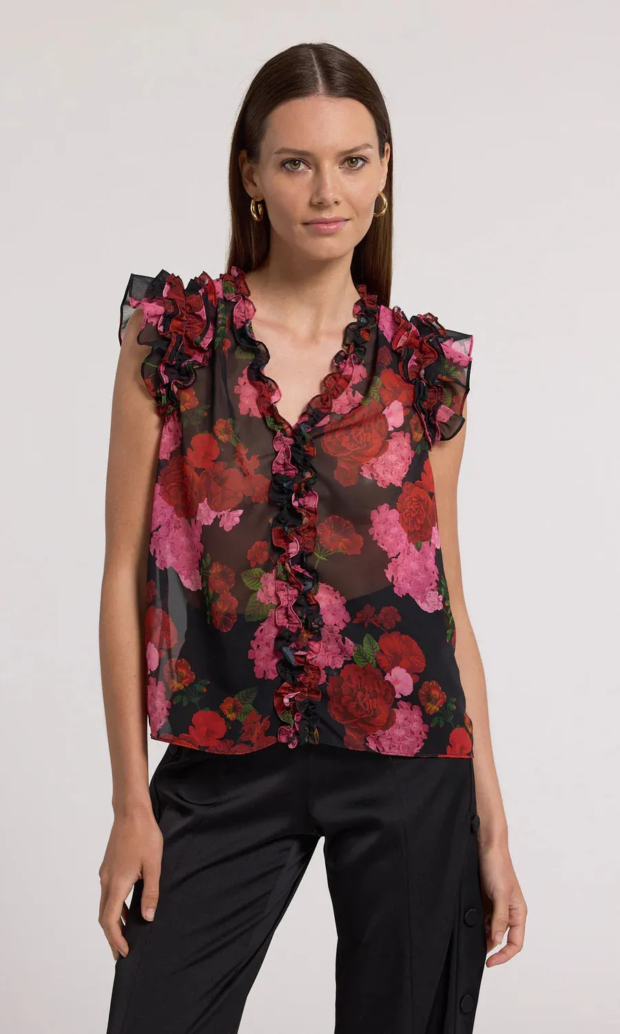 Generation love - Sia Floral Blouse - Floral Fantasy Red sold by Jessie Boutique product image thumbnail 2