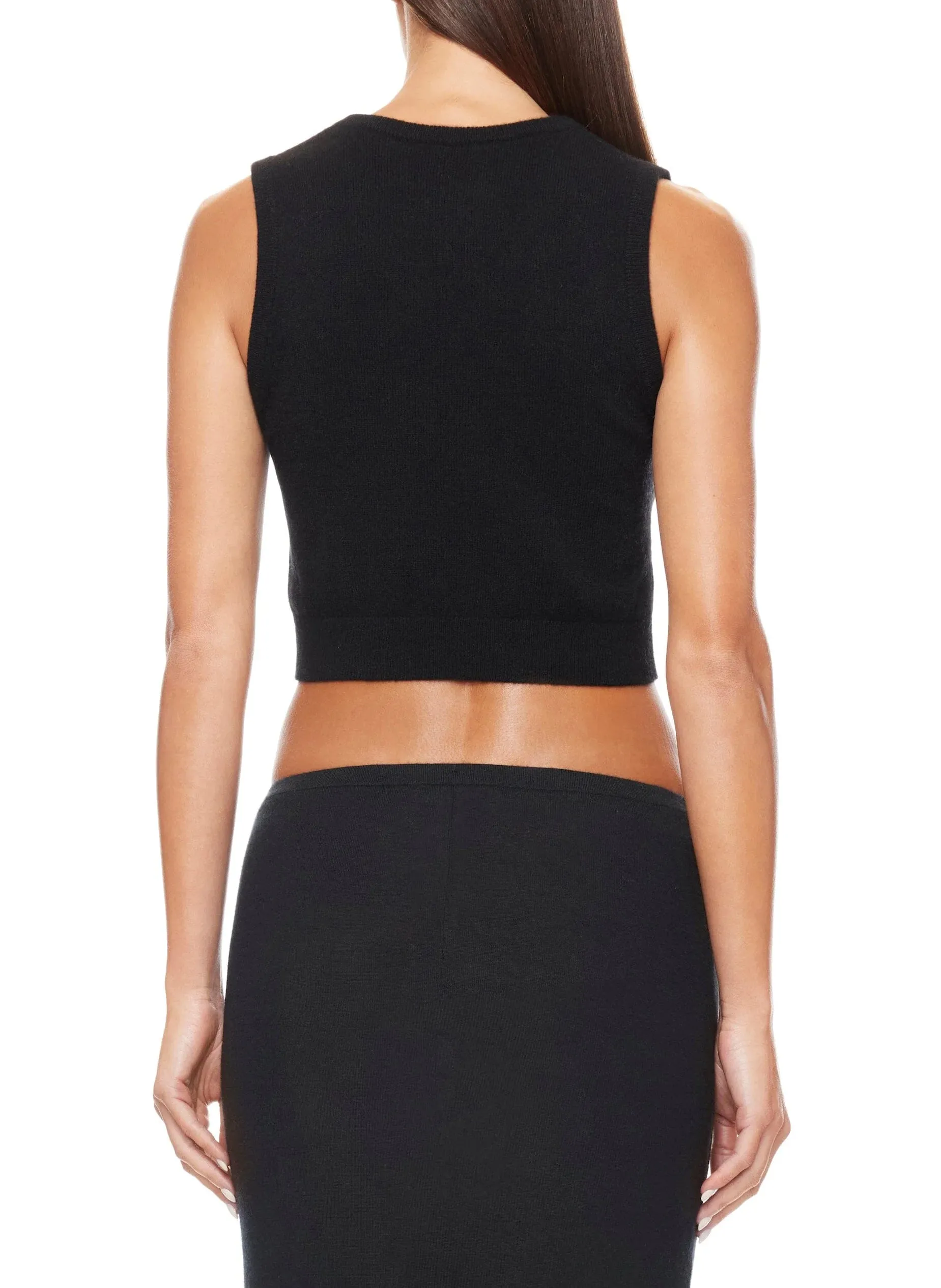 Eterne - Lenny Cashmere Vest - Black sold by Jessie Boutique product image thumbnail 2