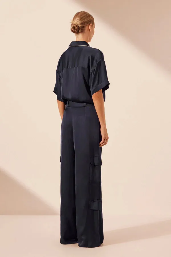 Shona Joy - Shae Slouchy Cargo Pant - Aegean Blue sold by Jessie Boutique product image thumbnail 4