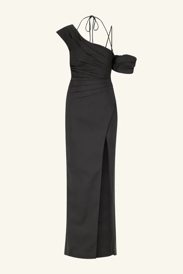 Shona Joy - Lani Asymmetrical Draped Maxi Dress - Black sold by Jessie Boutique product image thumbnail 3