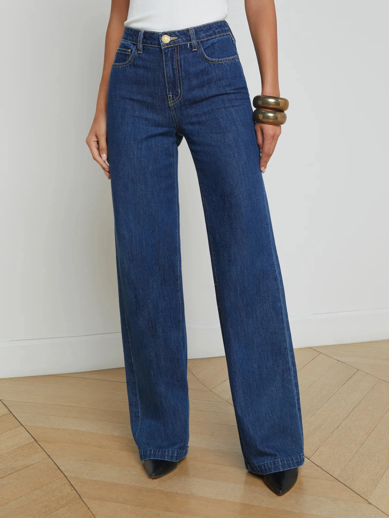 L'agence - Clayton Wide-Leg Jean - Conway sold by Jessie Boutique product image thumbnail 2