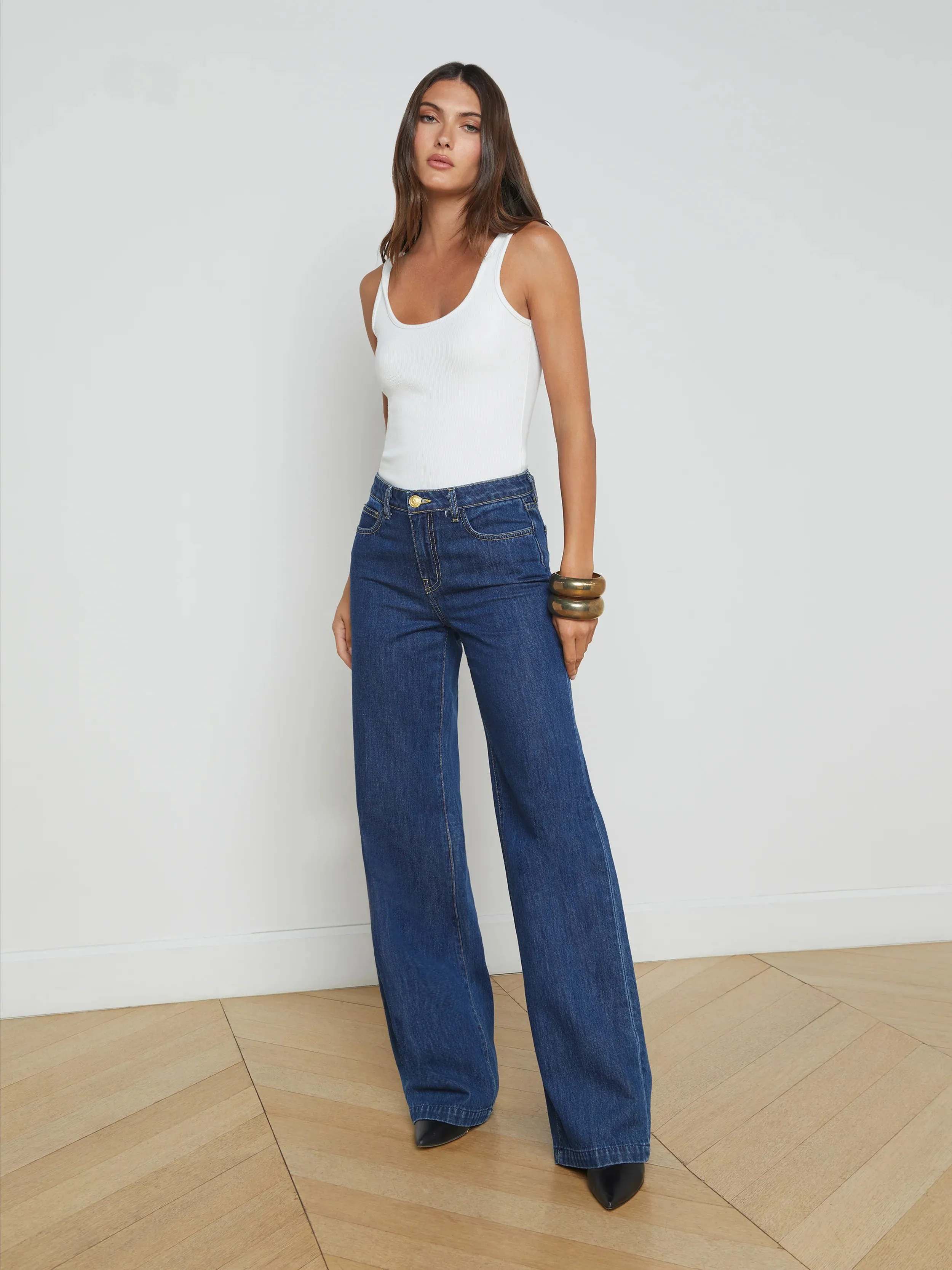 L'agence - Clayton Wide-Leg Jean - Conway sold by Jessie Boutique