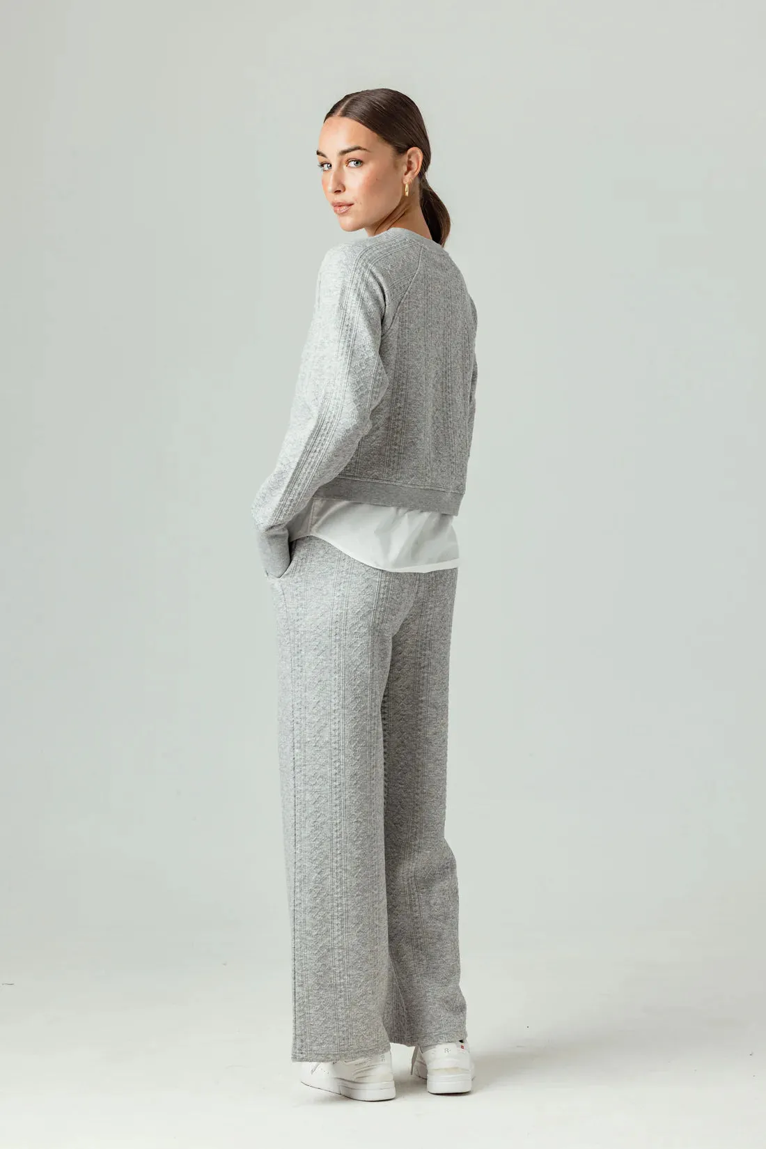 Sundays - Arwen Pants - Heathered Grey sold by Jessie Boutique product image thumbnail 3