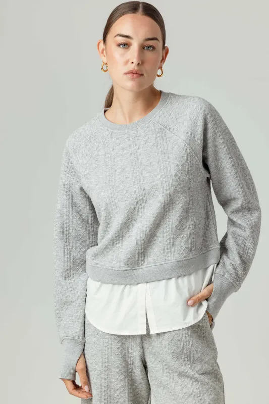 Sundays - Mor Pullover - Heathered Grey sold by Jessie Boutique