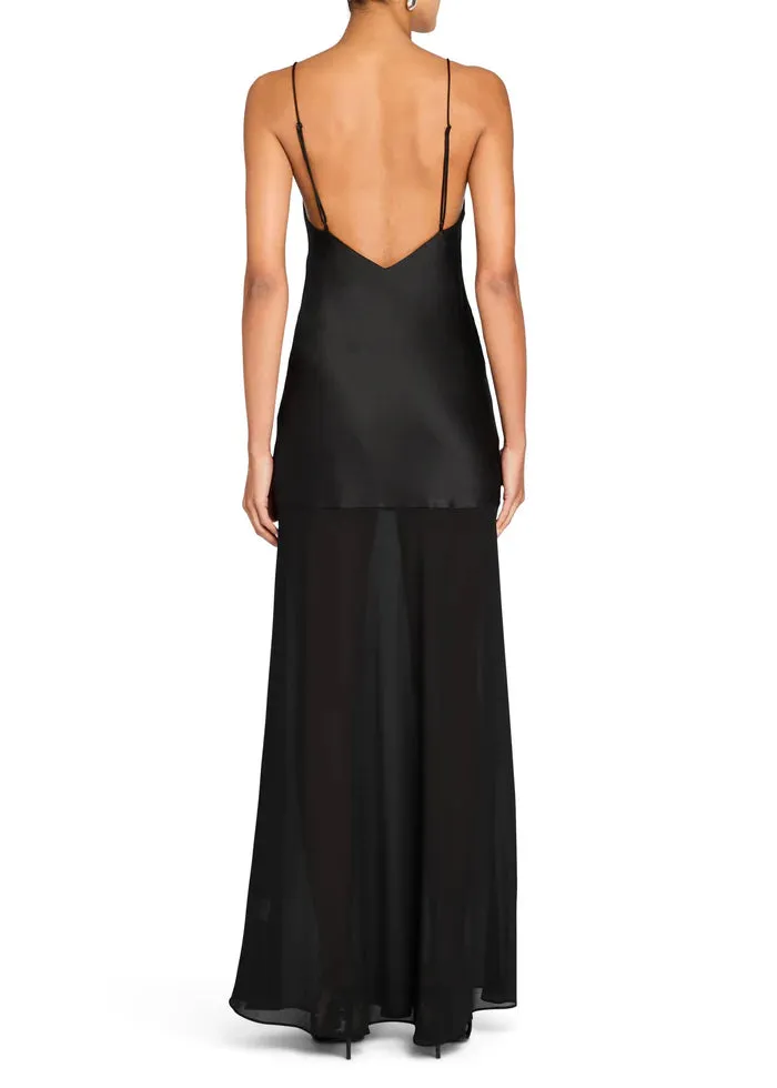 SER.O.YA - Vienna Satin Maxi Dress - Black sold by Jessie Boutique product image thumbnail 2