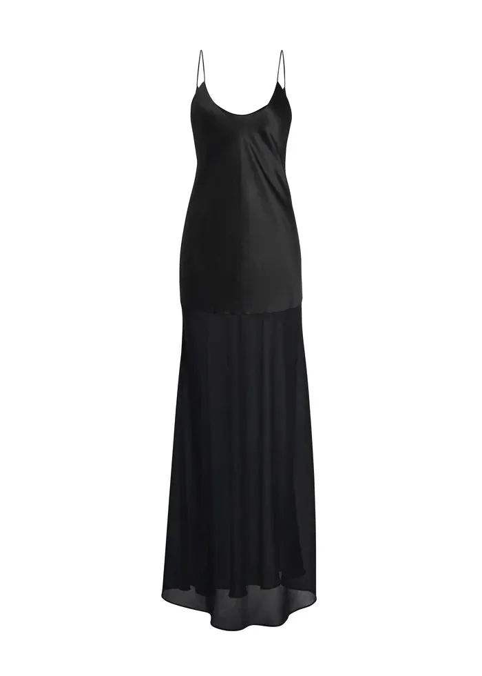 SER.O.YA - Vienna Satin Maxi Dress - Black sold by Jessie Boutique product image thumbnail 3