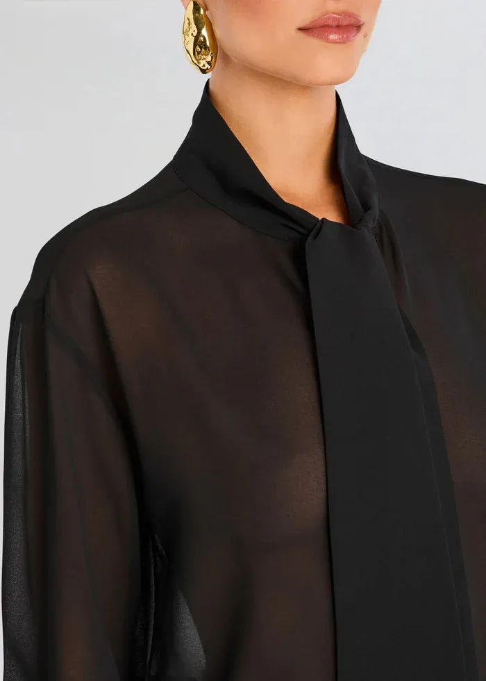 SER.O.YA - Neave Button Down Shirt - Black sold by Jessie Boutique product image thumbnail 2