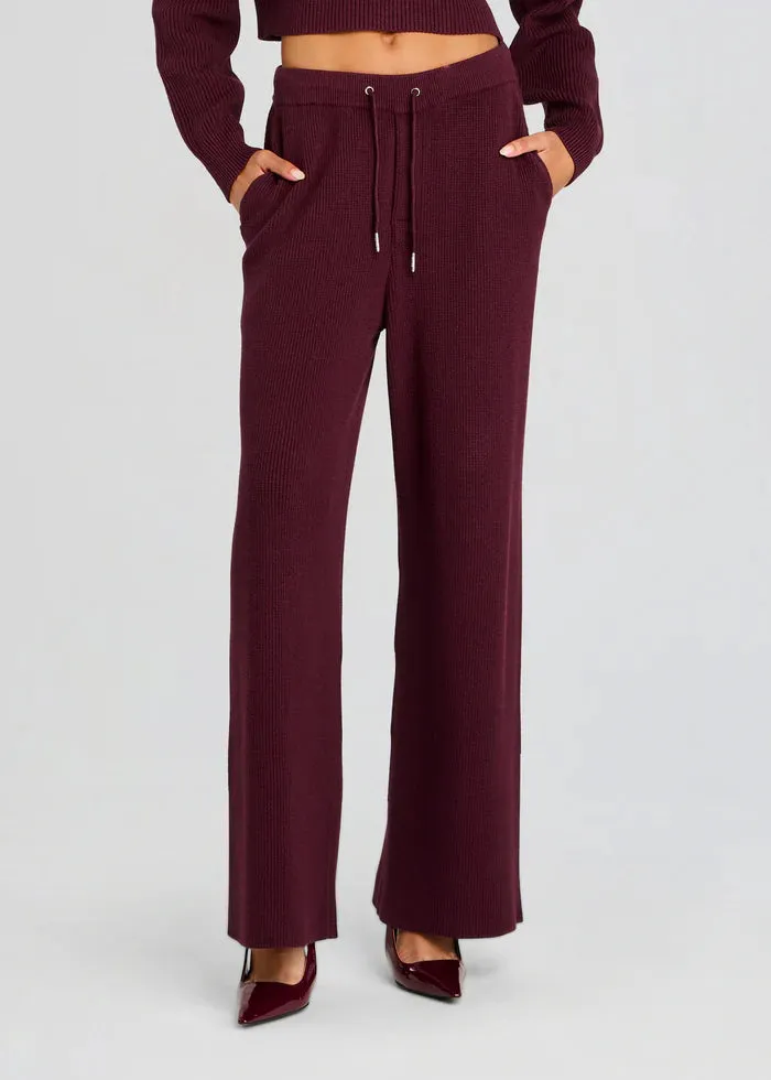 SER.O.YA - Camila Sweatpant - Merlot sold by Jessie Boutique