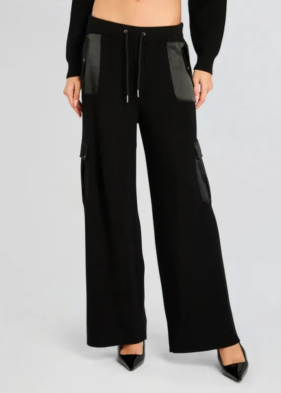 SER.O.YA - Daph Knit Cargo Pant - Black sold by Jessie Boutique