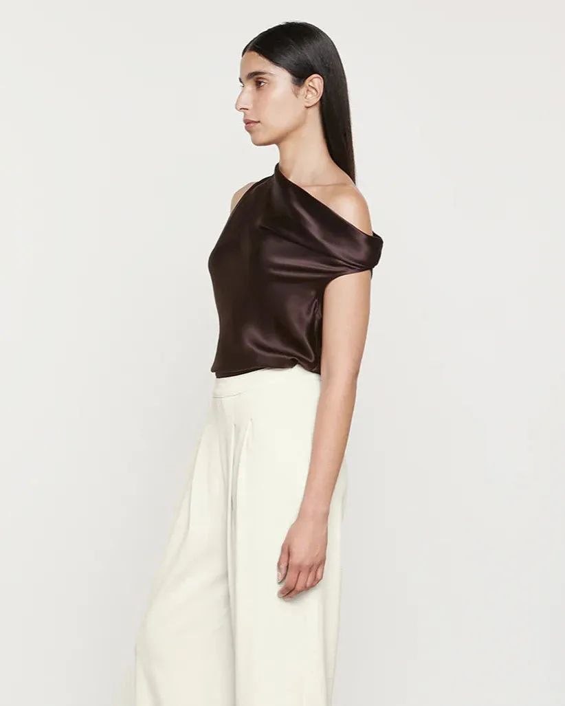 Enza Costa - Silk Bias Off Shoulder - Brown sold by Jessie Boutique product image thumbnail 2