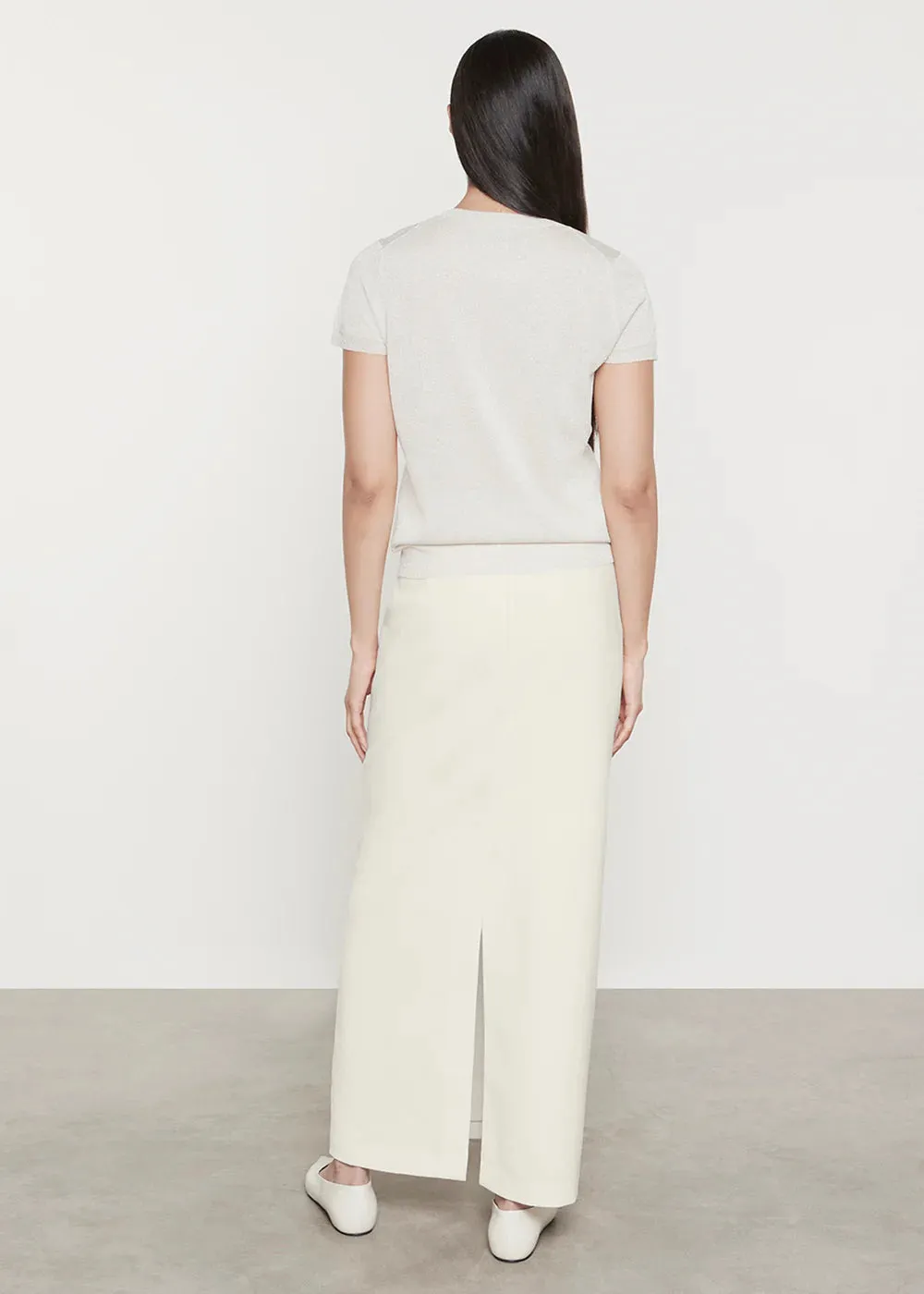 Enza Costa - Lame Knitted Sweater - Champagne sold by Jessie Boutique product image thumbnail 3