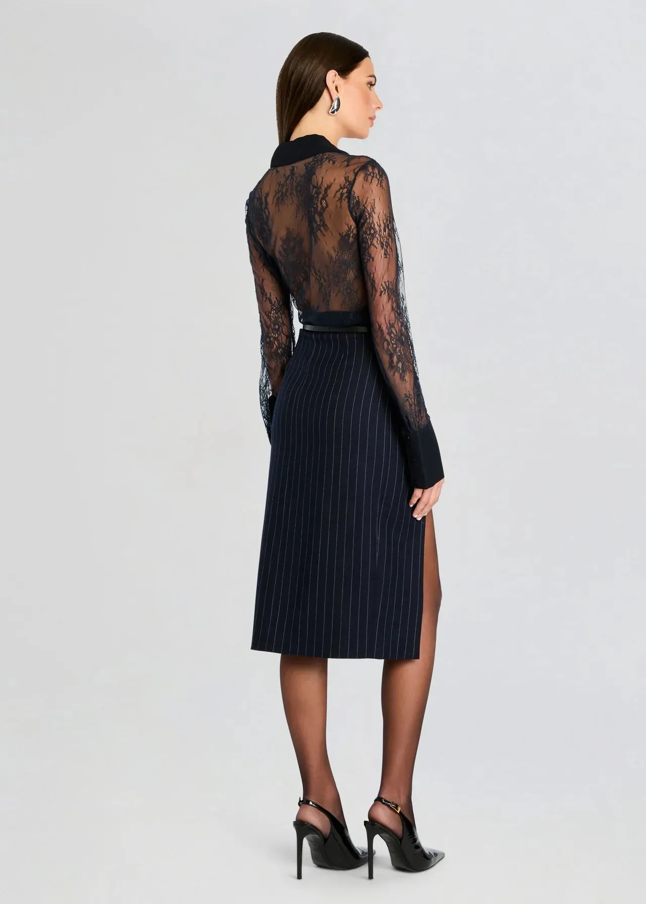 Retrofete - Armelle Lace Blouse - Navy sold by Jessie Boutique product image thumbnail 3