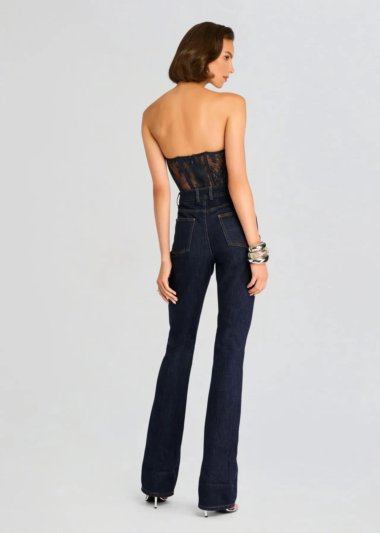 Retrofete - Otto Lace Bodysuit - Navy sold by Jessie Boutique product image thumbnail 4